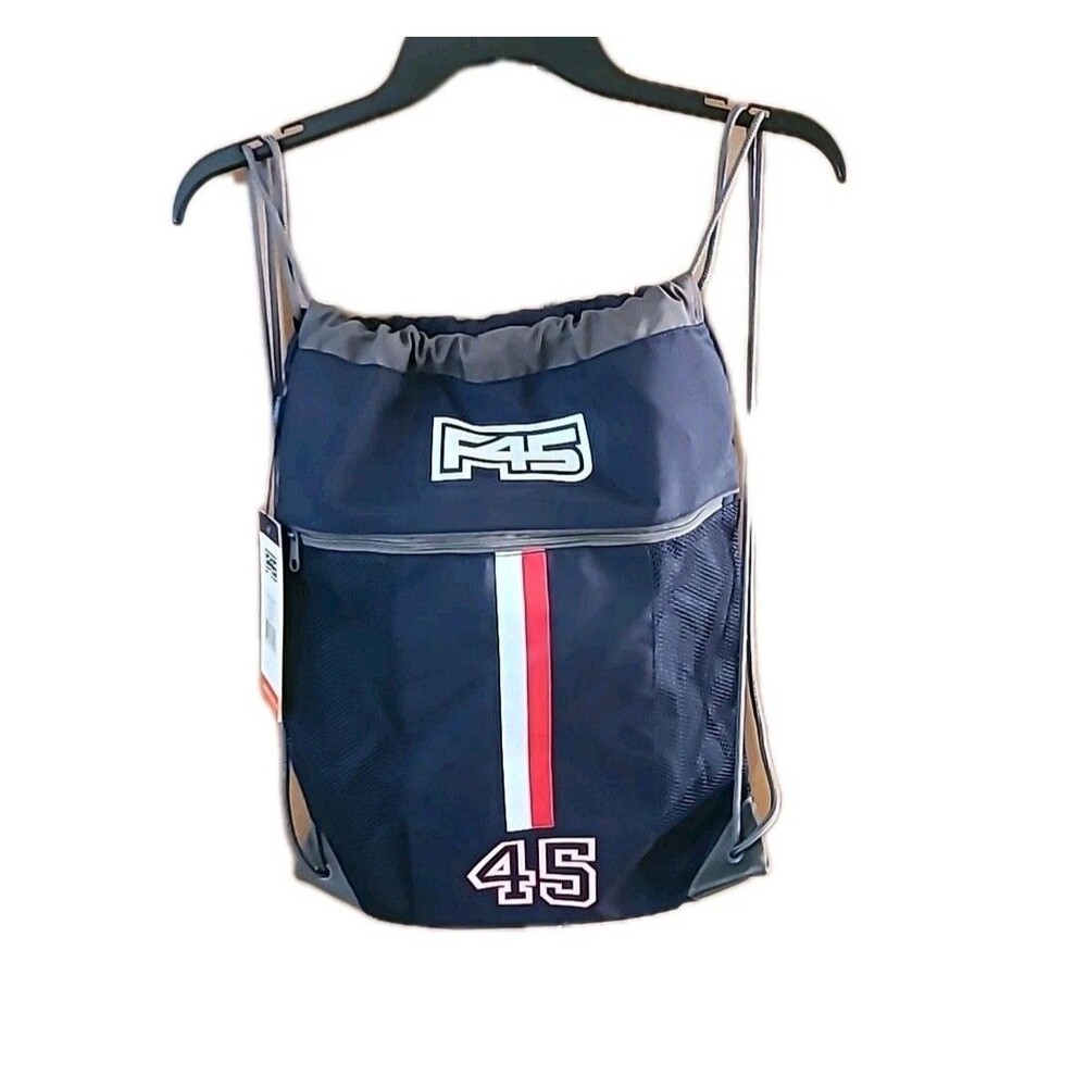 New F45 Gym Sack Functional Training Sports Fitness Blue  Pocket Drawstring Bag